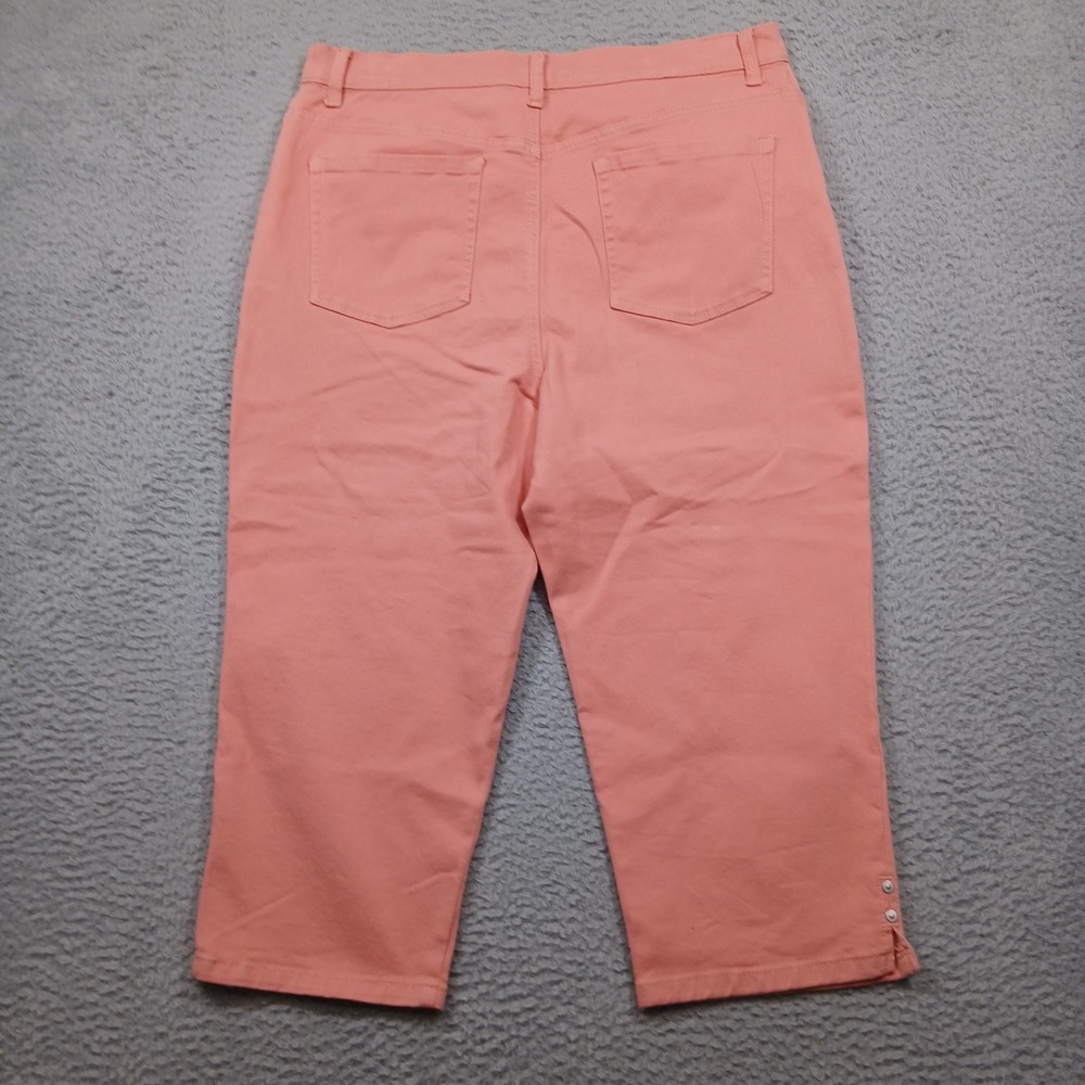 Gloria Vanderbilt Amanda Women's 16 Coral Cropped‎ Jeans Slimming Effect - Picture 2 of 7